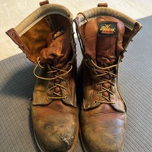 Men’s Thorogood steel-toed work-boots sized 13
